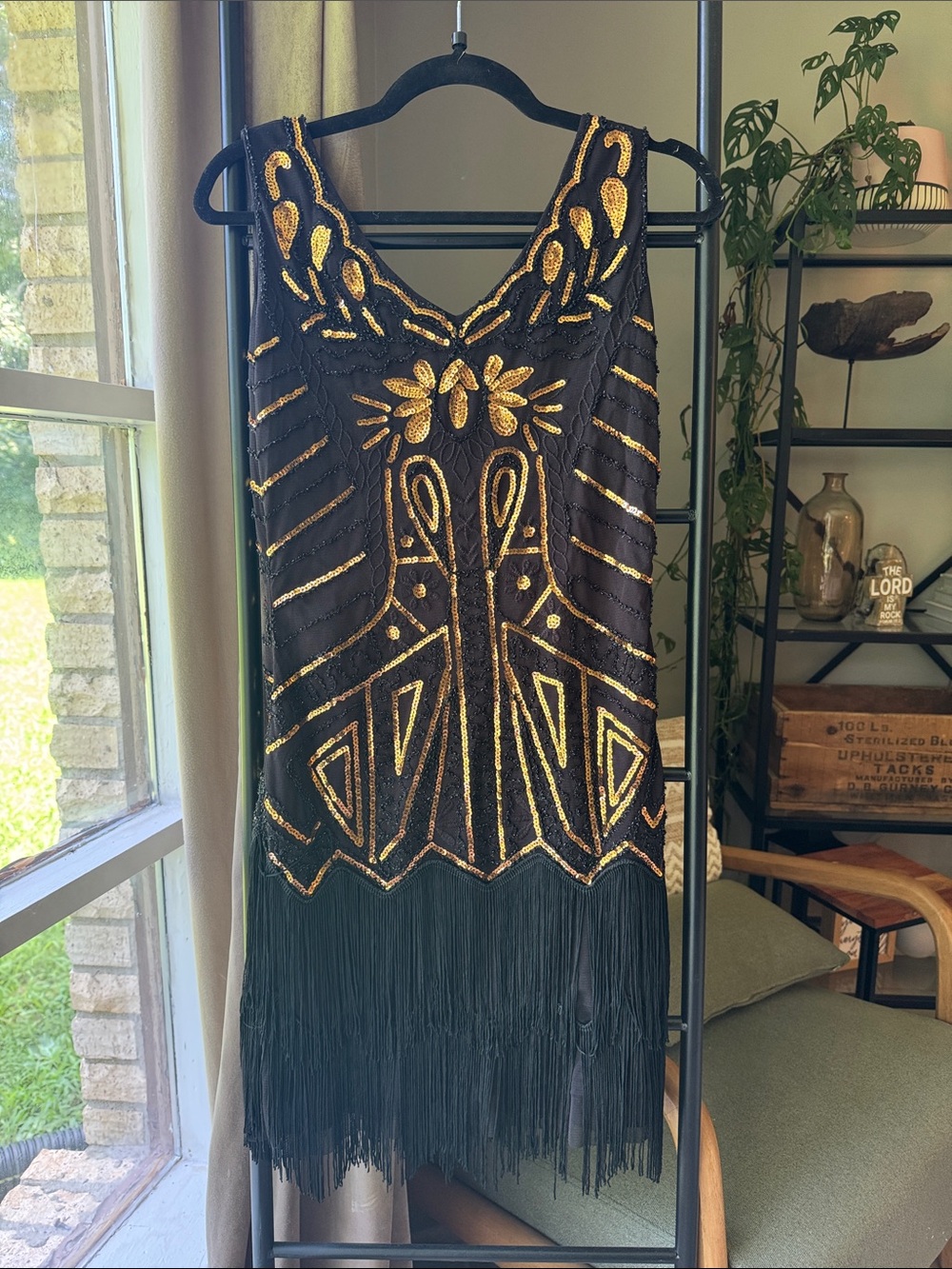 Gatsby Inspired Fringe Mini Dress
